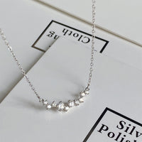 Sterling Silver Cubic Zirconia Sparkle Star Necklace