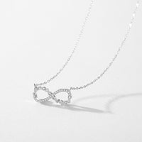 Sterling Silver Love Infinity Necklace