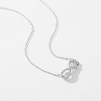 Sterling Silver Love Infinity Necklace