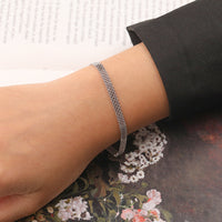 Sterling Silver Modern Chain Bracelet