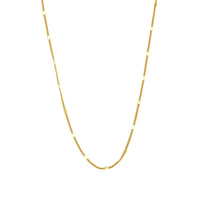 Sterling Silver Cubic Zirconia Sequin Chain Necklace