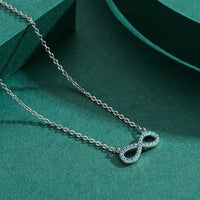 Sterling Silver Infinite Turquoise Necklace