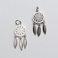 Hollow Flower Tassel 925 Sterling Silver Charm