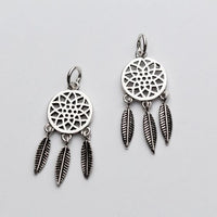 Hollow Flower Tassel 925 Sterling Silver Charm
