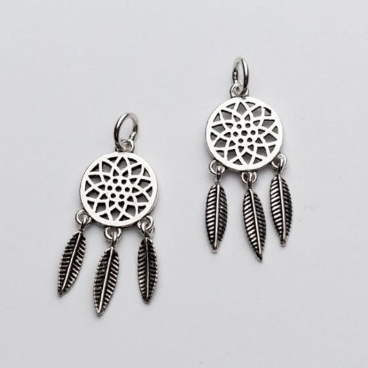 Hollow Flower Tassel 925 Sterling Silver Charm