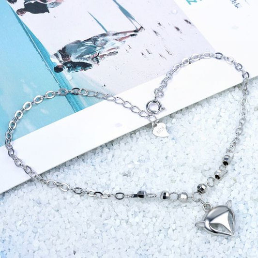 Cute Fox 925 Sterling Silver Anklet
