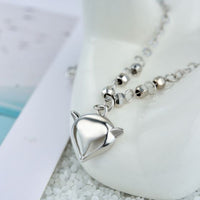 Cute Fox 925 Sterling Silver Anklet
