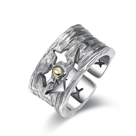 Vintage Clown Adjustable Sterling Silver Ring