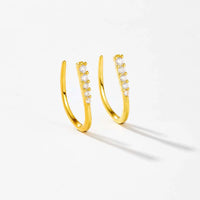 Sterling Silver Hook Clip Earrings