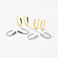 Sterling Silver Hook Clip Earrings