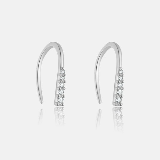 Sterling Silver Hook Clip Earrings