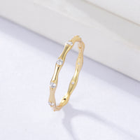 Sterling Silver Eternity Novelty Bone Band Ring