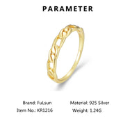 Sterling Silver Link Chain Ring
