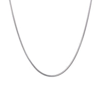 1mm Round Snake Chain Necklace in 925 Sterling Silver