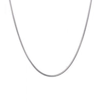 1mm Round Snake Chain Necklace in 925 Sterling Silver