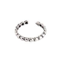 Vintage Hearts 925 Sterling Silver Adjustable Ring
