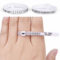 US and UK Ring Size Gauge Ruler