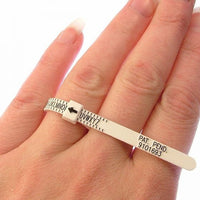 US and UK Ring Size Gauge Ruler
