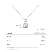 Moissanite D Color Lock Necklace