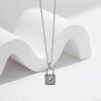 Moissanite D Color Lock Necklace