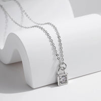 Moissanite D Color Lock Necklace