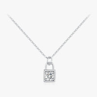 Moissanite D Color Lock Necklace