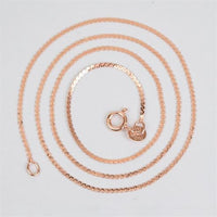 Rose Gold S Chain Necklace, 925 Sterling Silver