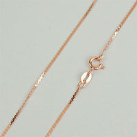 Rose Gold S Chain Necklace, 925 Sterling Silver