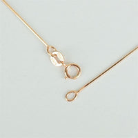 8-Sided Rose Gold Snake Chain Necklace