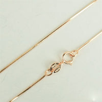 8-Sided Rose Gold Snake Chain Necklace