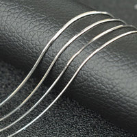 Classic 8-Sided Snake Chain Necklace, 925 Sterling Silver