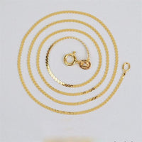 Simple Yellow Gold S Chain Necklace