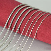 Classic Round Omega Snake Chain Necklace