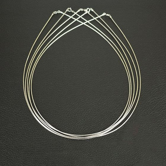 1mm 925 Sterling Silver Collar Necklace