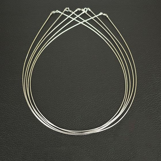 1mm 925 Sterling Silver Collar Necklace