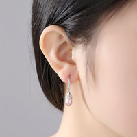 Waterdrop Freshwater Pearl 925 Sterling Silver Earrings