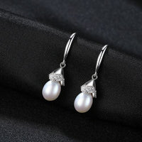 Waterdrop Freshwater Pearl 925 Sterling Silver Earrings