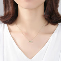 Mother and Child Elephant 925 Sterling Silver Necklace