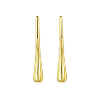 Waterdrop Dangling Earrings in 14K Yellow Gold-Plated 925 Sterling Silver