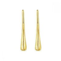 Waterdrop Dangling Earrings in 14K Yellow Gold-Plated 925 Sterling Silver