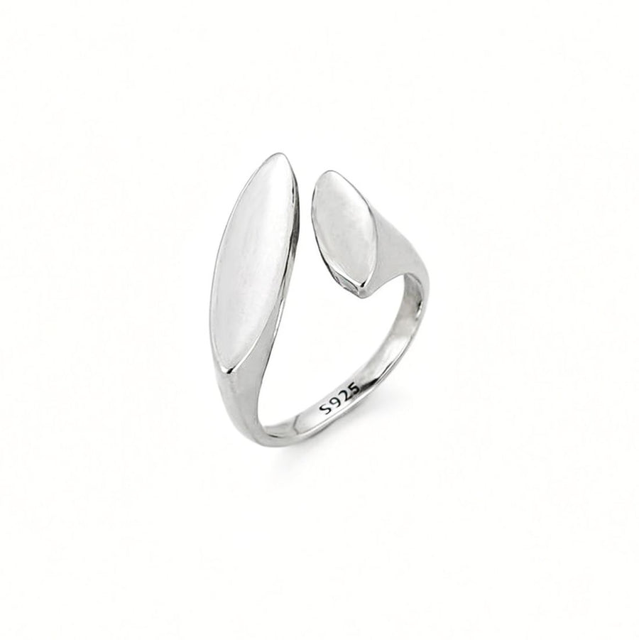 Water Drop Sterling Silver Adjustable Ring