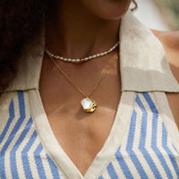 Baroque Pearl Gold Necklace