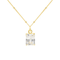 Geometry Fading Color Radiant Crystal Necklace