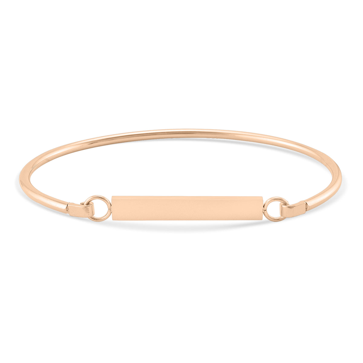 18K Gold PVD Blank Flat Bar Bracelet