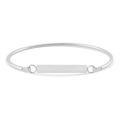 18K Gold PVD Blank Flat Bar Bracelet