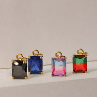Geometry Fading Color Radiant Crystal Necklace