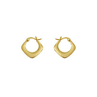 Geometric Square 18K Gold-Plated 925 Sterling Silver Earrings