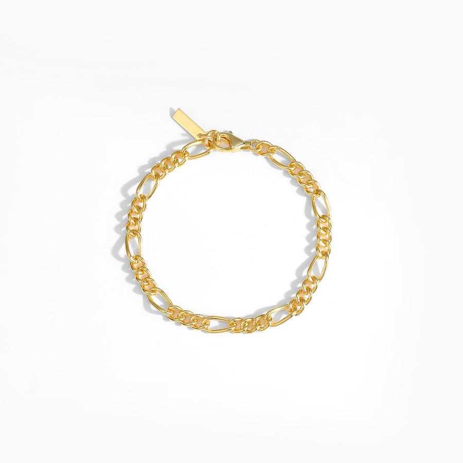 Vintage Hollow Chain Bracelet in 925 Sterling Silver