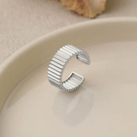 Fashion Wheel Gear Sterling Silver Adjustable Ring