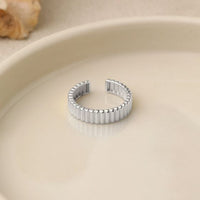 Fashion Wheel Gear Sterling Silver Adjustable Ring